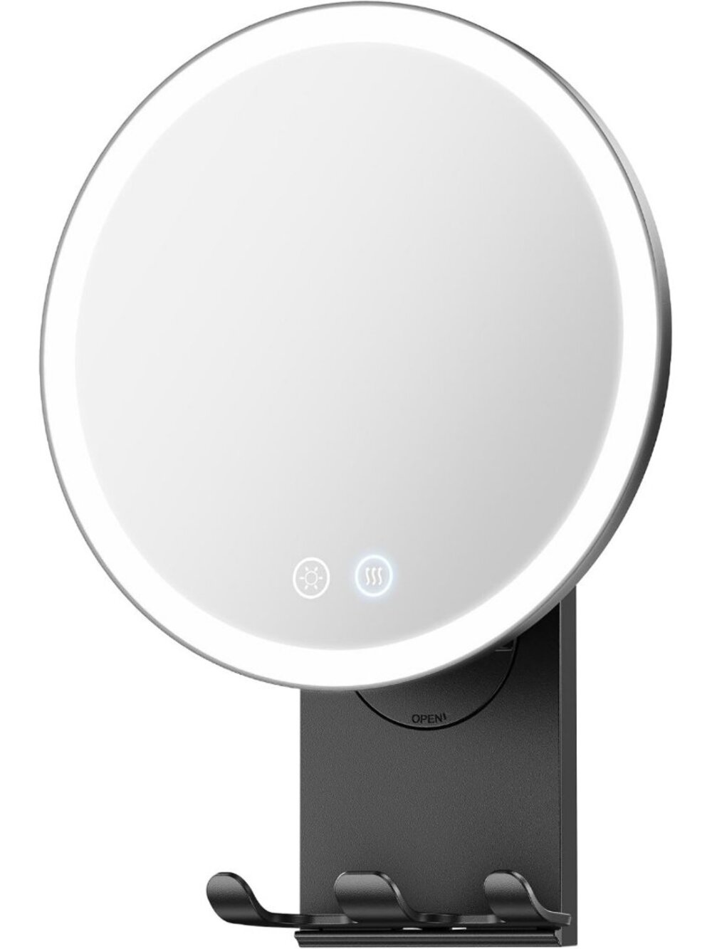 Fogless Heated Shower Mirror for Shaving - Suction Cup Bathroom Accessory